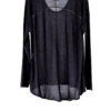 L/S Boxy Tee, Black, 100% Fine Worsted Cashmere | Paychi Guh