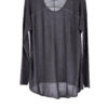 L/S Boxy Tee, Charcoal, 100% Fine Worsted Cashmere | Paychi Guh