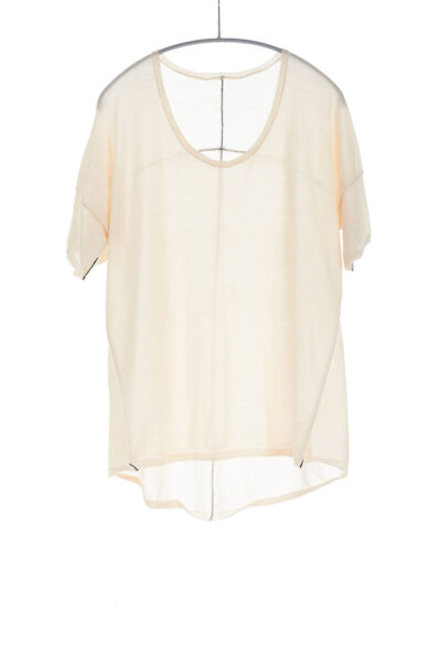 Boxy Tee, Foam, 100% Fine Worsted Cashmere | Paychi Guh