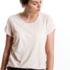 Baby Tee, Nude, 55% Linen 45% Cotton | Paychi Guh