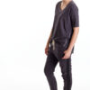 Boxy Tee, Slate, 55% Linen 45% Cotton | Paychi Guh