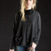 Boxy Cardigan, Charcoal, 100% Fine Worsted Cashmere | Paychi Guh
