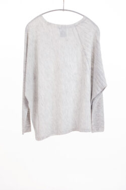 Paychi Guh | Polygon Pullover, Dove Grey, 100% Worsted Mongolian Cashmere