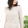 Paychi Guh | L/S Baby Tee, Dove Grey, 100% Worsted Cashmere