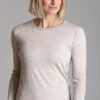 Paychi Guh | L/S Baby Tee, Barley, 100% Worsted Cashmere