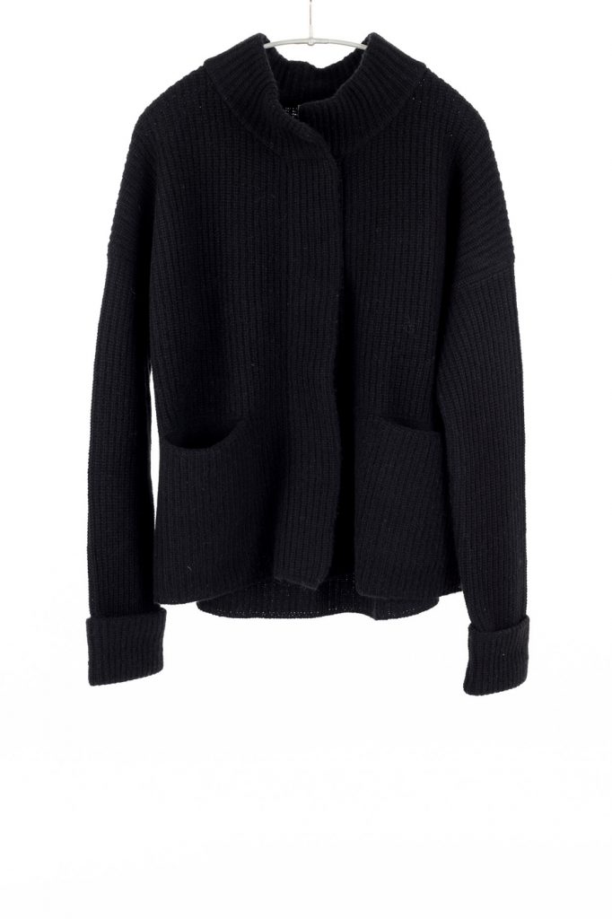 Mock Cardigan | Cashmere | Black – 1 S/M left – Paychi Guh