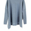 Paychi Guh | Slim Sleeve Poncho, Grey Blue, 100% Cashmere