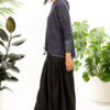 Paychi Guh | Two Tone Pullover, Navy/Petal, 100% Worsted Mongolian Cashmere