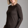 Paychi Guh | L/S Baby Tee, Espresso, 100% Worsted Cashmere
