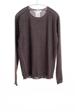 Paychi Guh | L/S Baby Tee, Espresso, 100% Worsted Cashmere