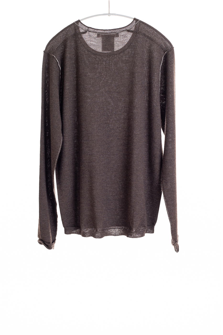 Paychi Guh | L/S Baby Tee, Espresso, 100% Worsted Cashmere Paychi Guh | L/S Baby Tee, Espresso, 100% Worsted Cashmere