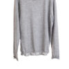 Paychi Guh | L/S Baby Tee, Med Heather Grey, 100% Worsted Cashmere