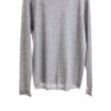 Paychi Guh | L/S Baby Tee, Med Heather Grey, 100% Worsted Cashmere
