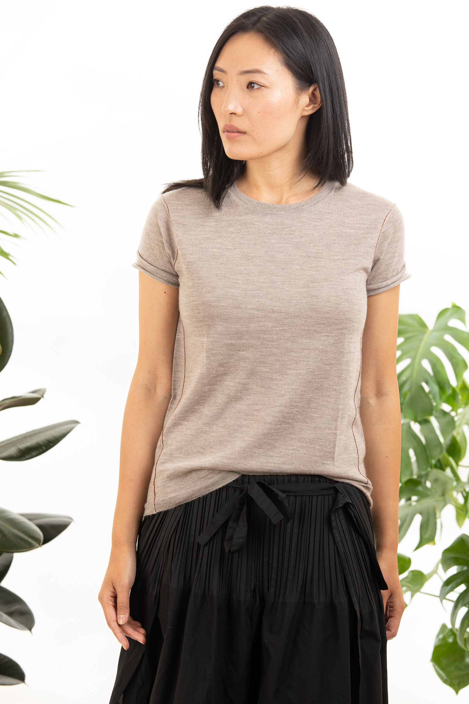 Baby Tee | Worsted Cashmere | Walnut – Paychi Guh
