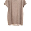 Paychi Guh | Baby Tee, Walnut, 100% Worsted Mongolian Cashmere