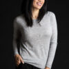 Paychi Guh | L/S Baby Tee, Pale H Grey, 100% Worsted Cashmere