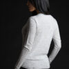 Paychi Guh | L/S Baby Tee, Pale H Grey, 100% Worsted Cashmere