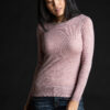 Paychi Guh | Printed Bateau, Dusty Rose, 100% Worsted Cashmere