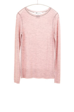 Paychi Guh | Printed Bateau, Dusty Rose, 100% Worsted Cashmere