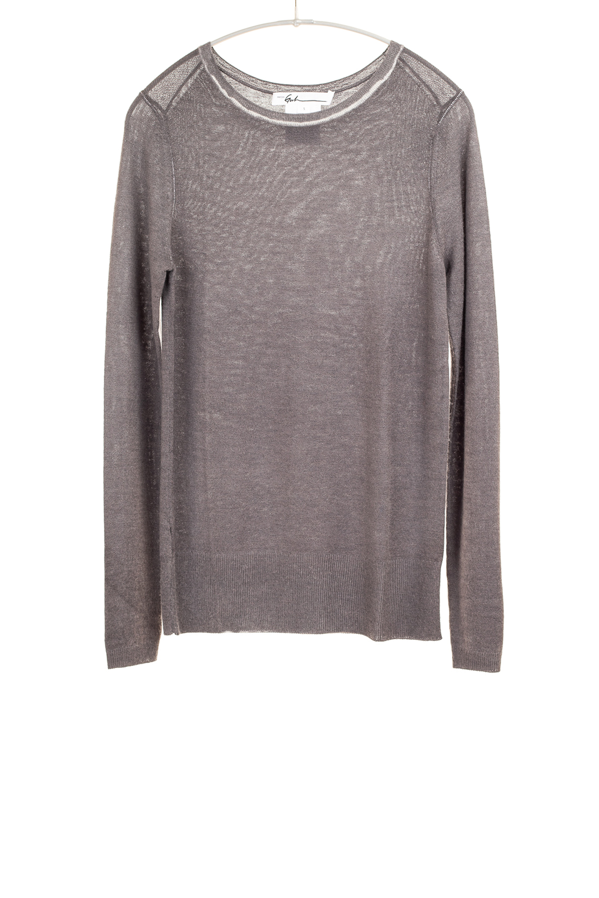 Paychi Guh | Printed Bateau, Thunder, 100% Worsted Cashmere Paychi Guh | Printed Bateau, Thunder, 100% Worsted Cashmere