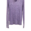 Paychi Guh | Printed Turtleneck, Purple, 100% Worsted Cashmere