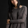 Paychi Guh | Dreamy Reversible Pullover, Musk/Chocolate, 100% Dreamy Cashmere