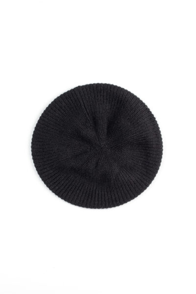 Paychi Guh | Beret, Black, 100% Cashmere