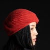 Paychi Guh | Beret, Persimmon, 100% Cashmere