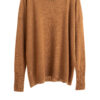 Paychi Guh | Relaxed Luxe Crew, Camel, 100% Baby Cashmere