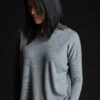 Paychi Guh | Relaxed Luxe Crew, Husky Grey, 100% Baby Cashmere