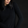 Paychi Guh | Cozy Luxe Crew, Black, 100% Baby Cashmere