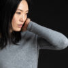 Paychi Guh | Cozy Luxe Crew, Husky Grey, 100% Baby Cashmere