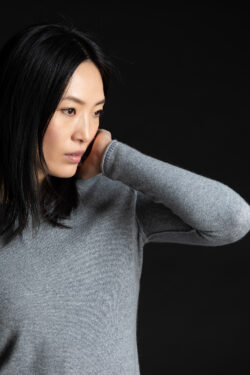 Paychi Guh | Cozy Luxe Crew, Husky Grey, 100% Baby Cashmere