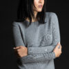 Paychi Guh | Cozy Luxe Crew, Husky Grey, 100% Baby Cashmere