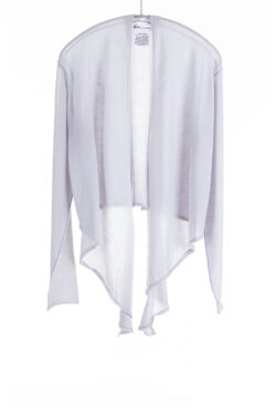Paychi Guh | Drape Front Cardigan, Blizzard, 100% Worsted Cashmere