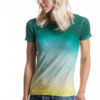 Paychi Guh | S/S Watercolor Crew, Green/Yellow, 100% Worsted Cashmere