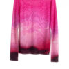 Paychi Guh | L/S Watercolor Crew, Fuchsia Multi, 100% Worsted Cashmere