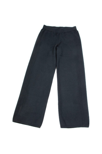 Paychi Guh | Luxe Straight Leg Pants, Black, 100% Baby Cashmere