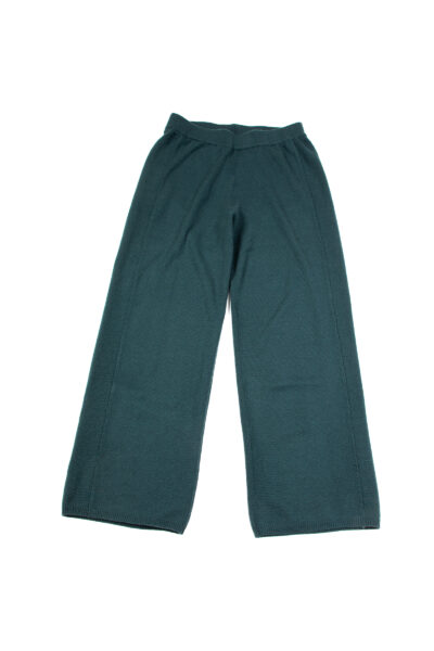 Paychi Guh | Luxe Straight Leg Pants, Forest, 100% Baby Cashmere