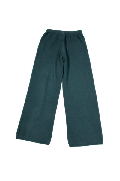 Paychi Guh | Luxe Straight Leg Pants, Forest, 100% Baby Cashmere