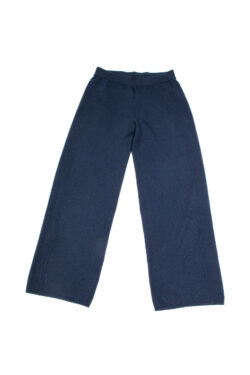 Paychi Guh | Luxe Straight Leg Pants, Navy, 100% Baby Cashmere