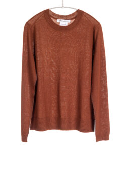 Paychi Guh | L/S Crew, Vicuna, 100% Worsted Mongolian Cashmere
