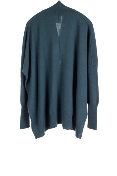 Paychi Guh | Wrap V-Neck Pullover, Forest, 100% Baby Cashmere