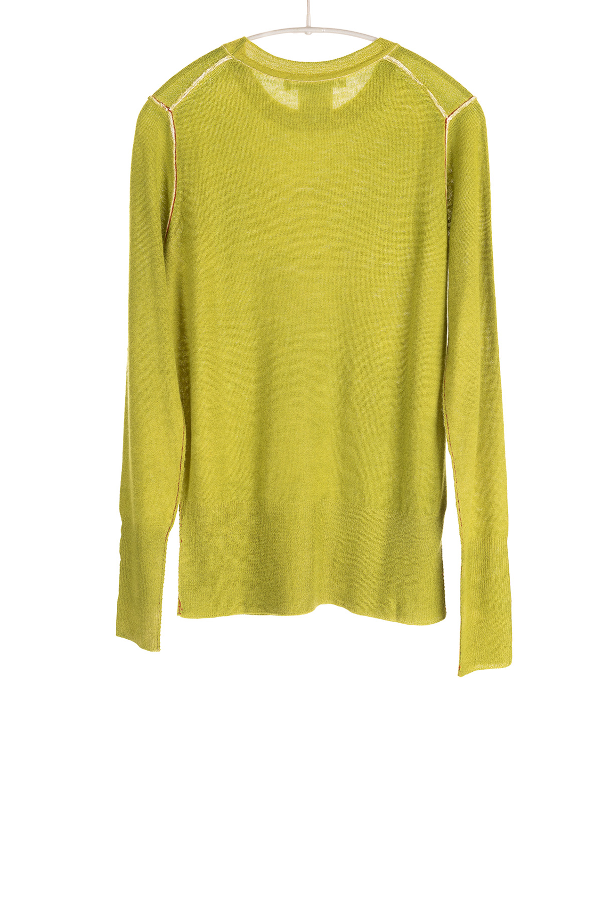 Printed Crew | Worsted Cashmere | Green – Paychi Guh