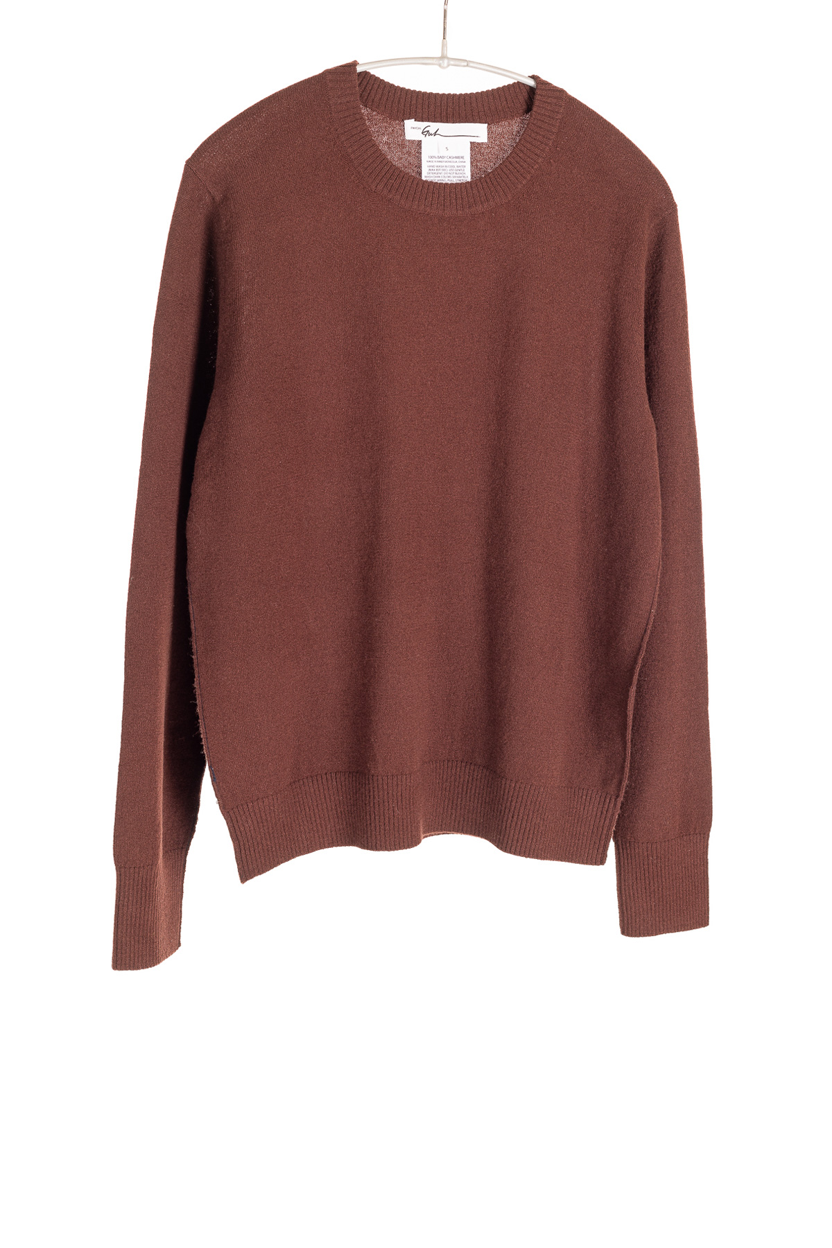 F423_BabyCashmereCrew_Chocolate_H1Front