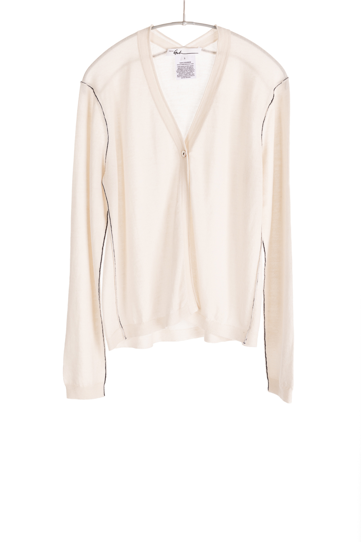 S447_OneButtonCardigan_Cream_H1Front