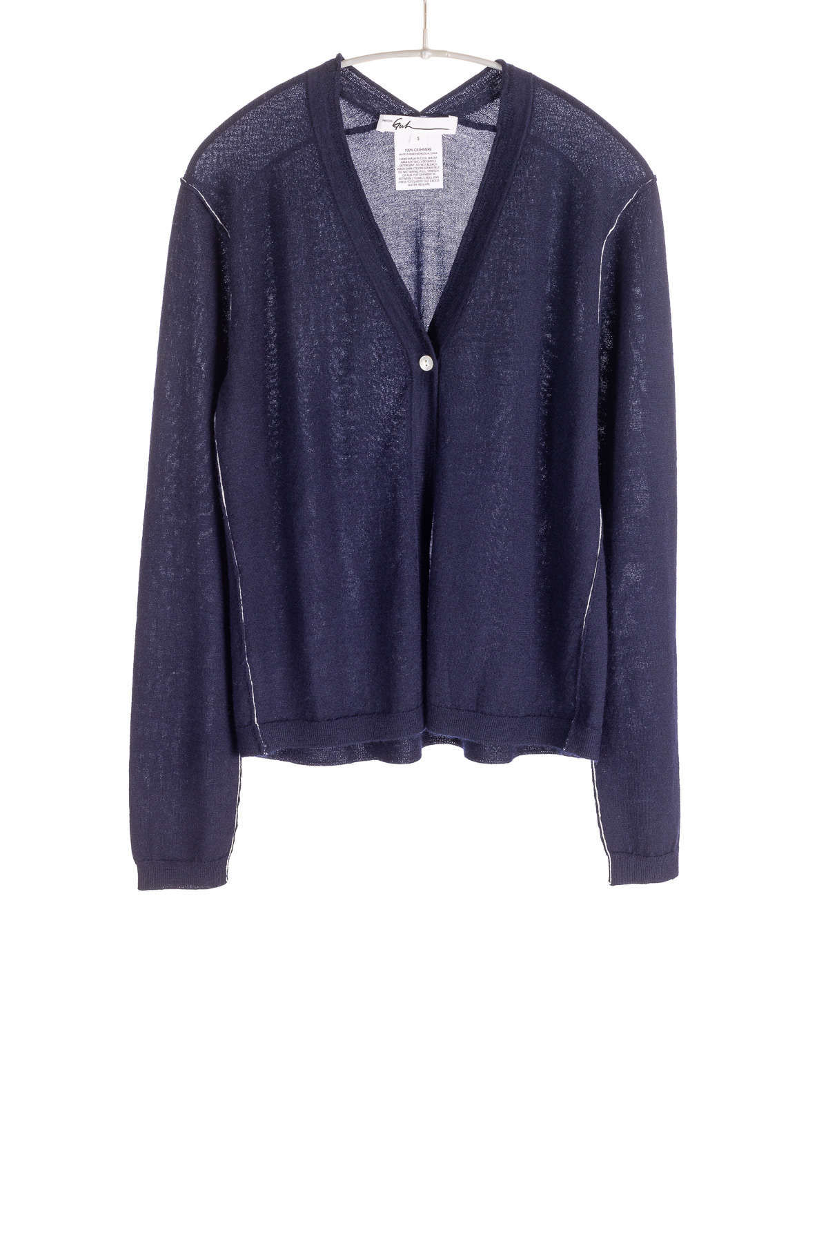 S447_OneButtonCardigan_Navy_H1Front