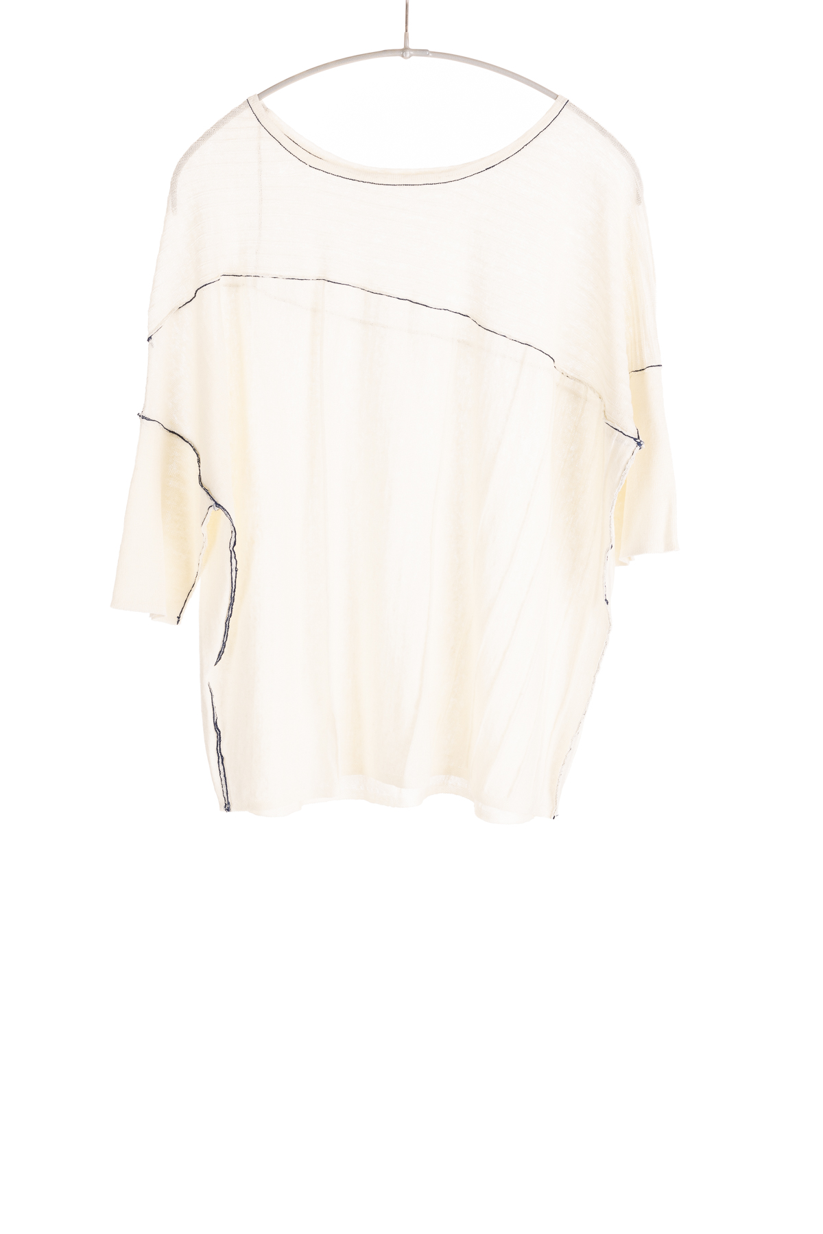 S453LN_HalfSleeveBateau_Chalk_H1Front