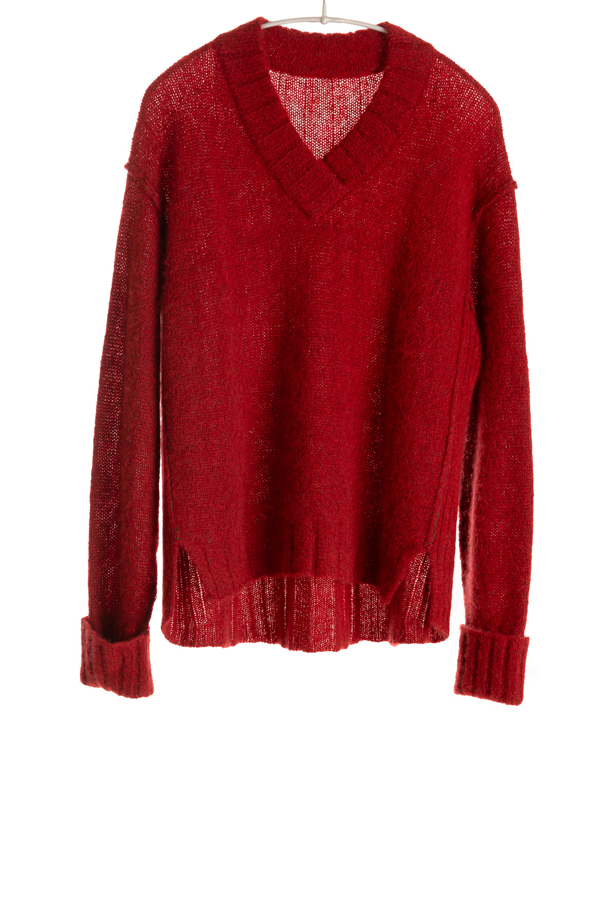 F349_DreamyVNeckPullover_Garnet_H1Front