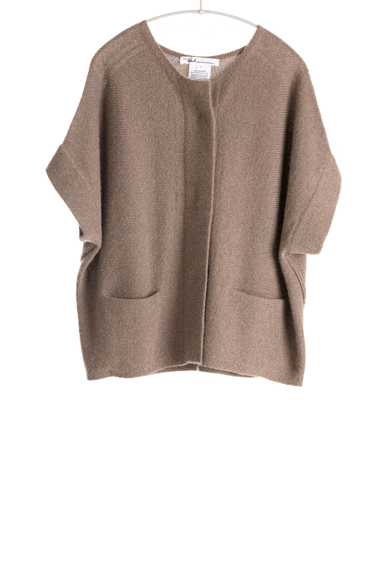 F467_HalfSleeveCardigan_Caribou_H1Front